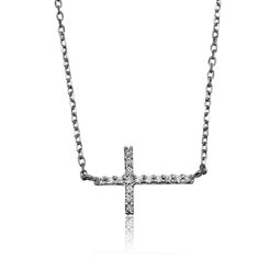Diamantový náhrdelník krížik LNL322.ODB