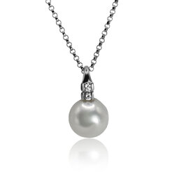 Diamantový náhrdelník s morskou perlou LNL350.PA