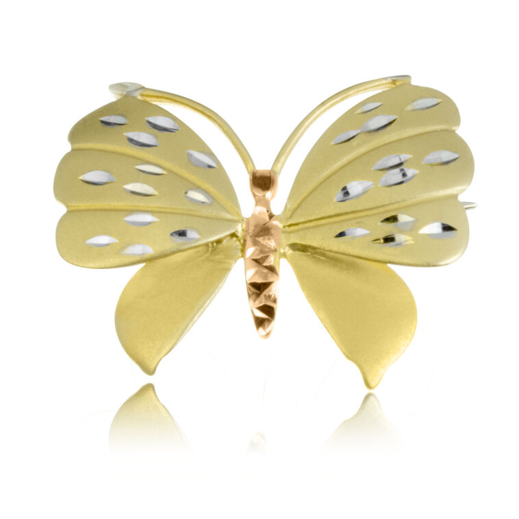 GOLDIE Zlatá brošňa Motýľ LBO023.TR