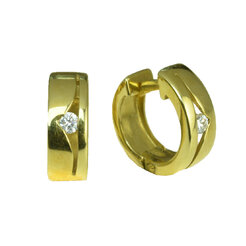 GOLDIE Zlaté náušnice s diamantom Califer LEA678.ALB