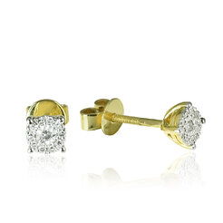 GOLDIE Zlaté náušnice s diamantom Payton LEA483.AJB