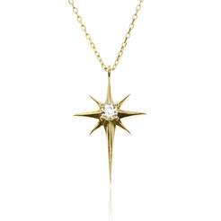 GOLDIE Zlatý náhrdelník hviezda LNL287.TR
