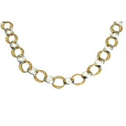 GOLDIE Zlatý náhrdelník Rose labirint LNL013.TRB