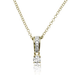 GOLDIE Zlatý náhrdelník s diamantmi Kolaine LPE319.AJB
