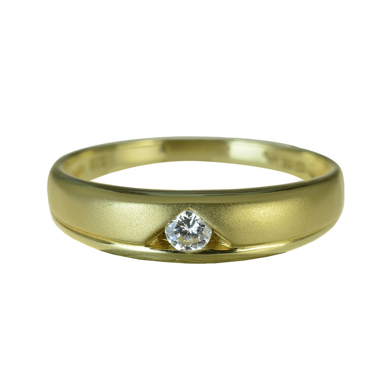 GOLDIE Zlatý prsteň s diamantom Kylie ER067.ALB
