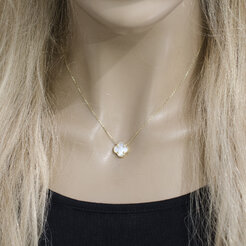 Zlatý náhrdelník s perleťou LNL414.SP
