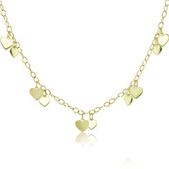 Zlatý náhrdelník srdiečka LNL451.TR