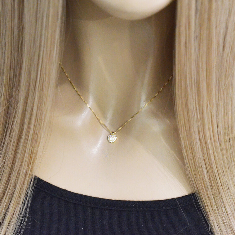 Zlatý náhrdelník srdiečko LNL457.SP
