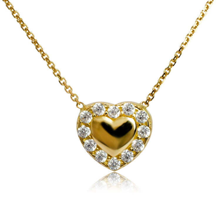 Zlatý náhrdelník Srdiečko LNL464.SP